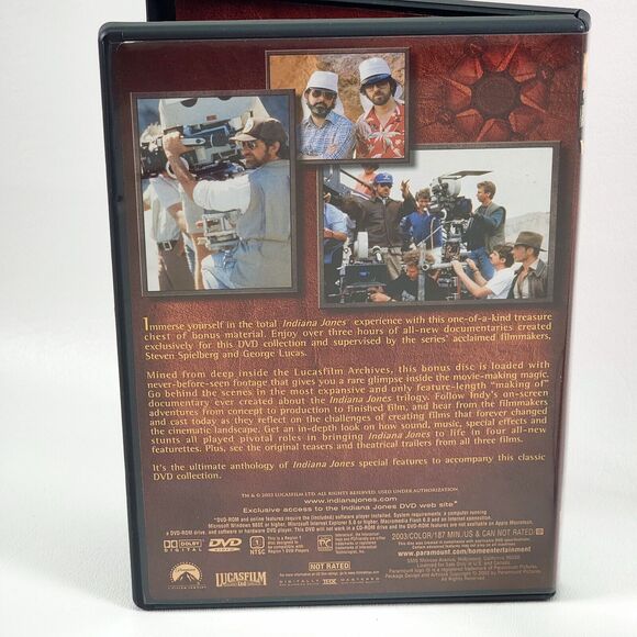 The Adventures of Indiana Jones Widescreen 4-Disc DVD Set Like New Harrison Ford - Picture 14 of 16
